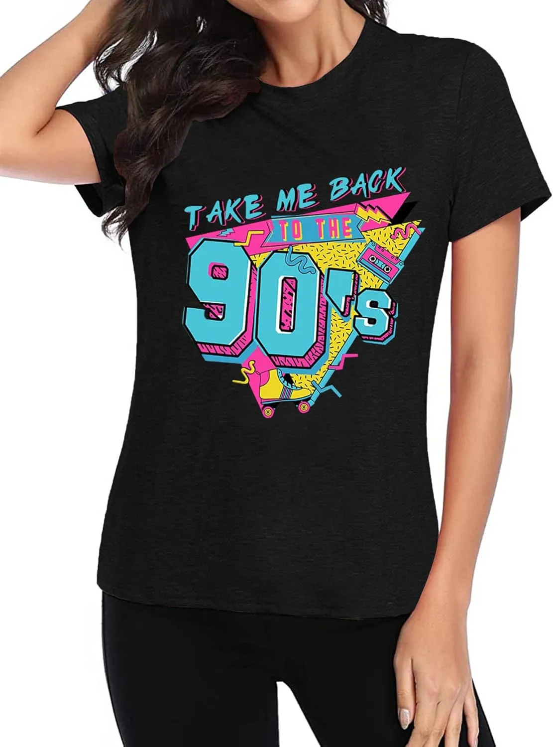90s Outfit for Women Take Me Back to The 90's Shirt Vintage 80s T-Shirt Casual 90s 80s Nostalgia Tee Tops