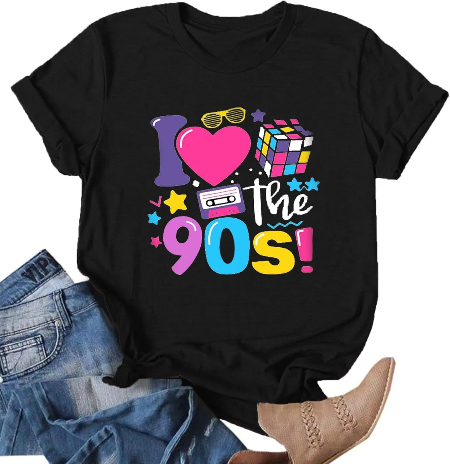 90s Outfit for Women Take Me Back to The 90's Shirt Vintage 80s T-Shirt Casual 90s 80s Nostalgia Tee Tops