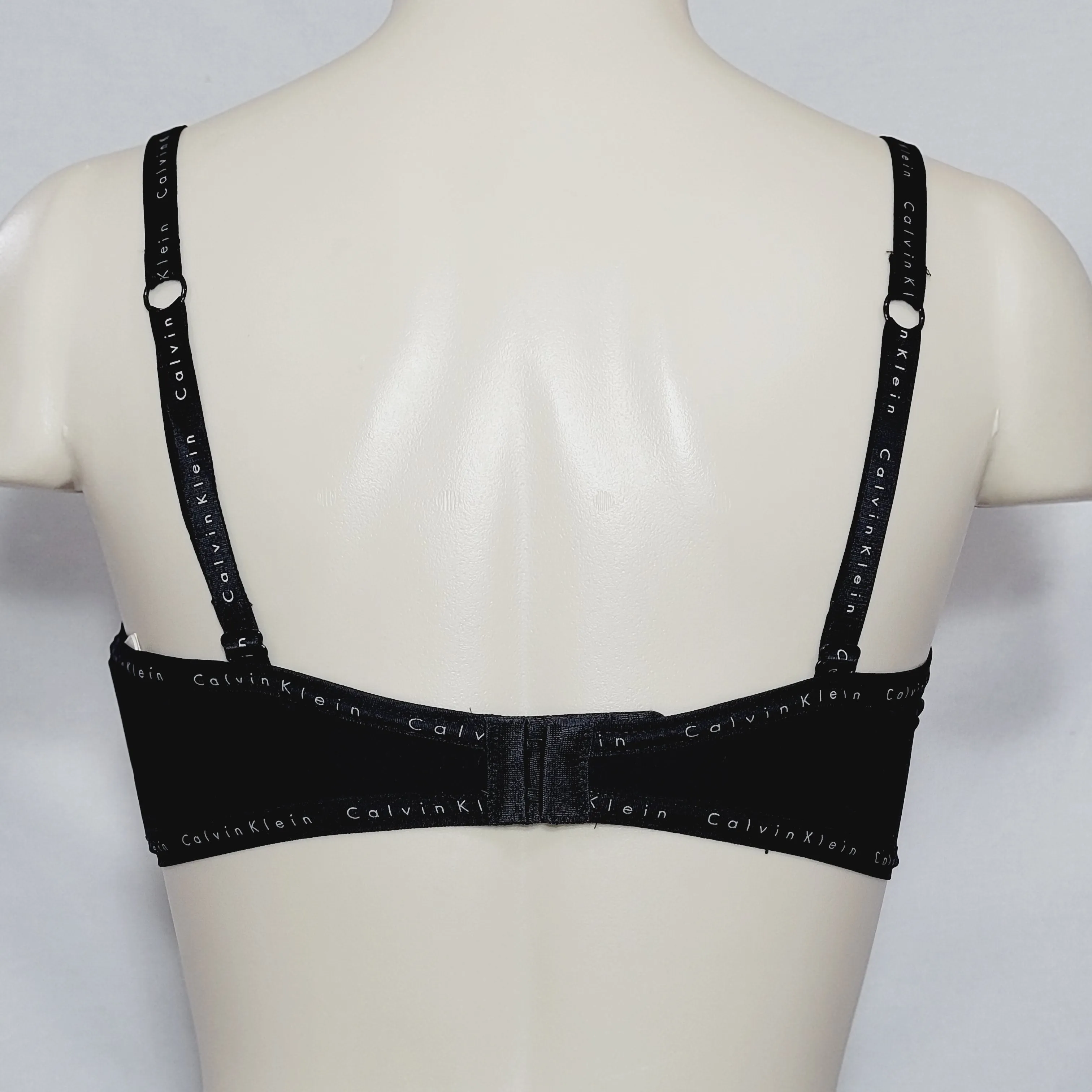 Calvin Klein QF1417 Signature Demi Underwire Bra 32A Black NWT