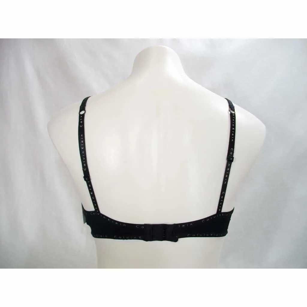 Calvin Klein QF1417 Signature Demi Underwire Bra 32A Black NWT