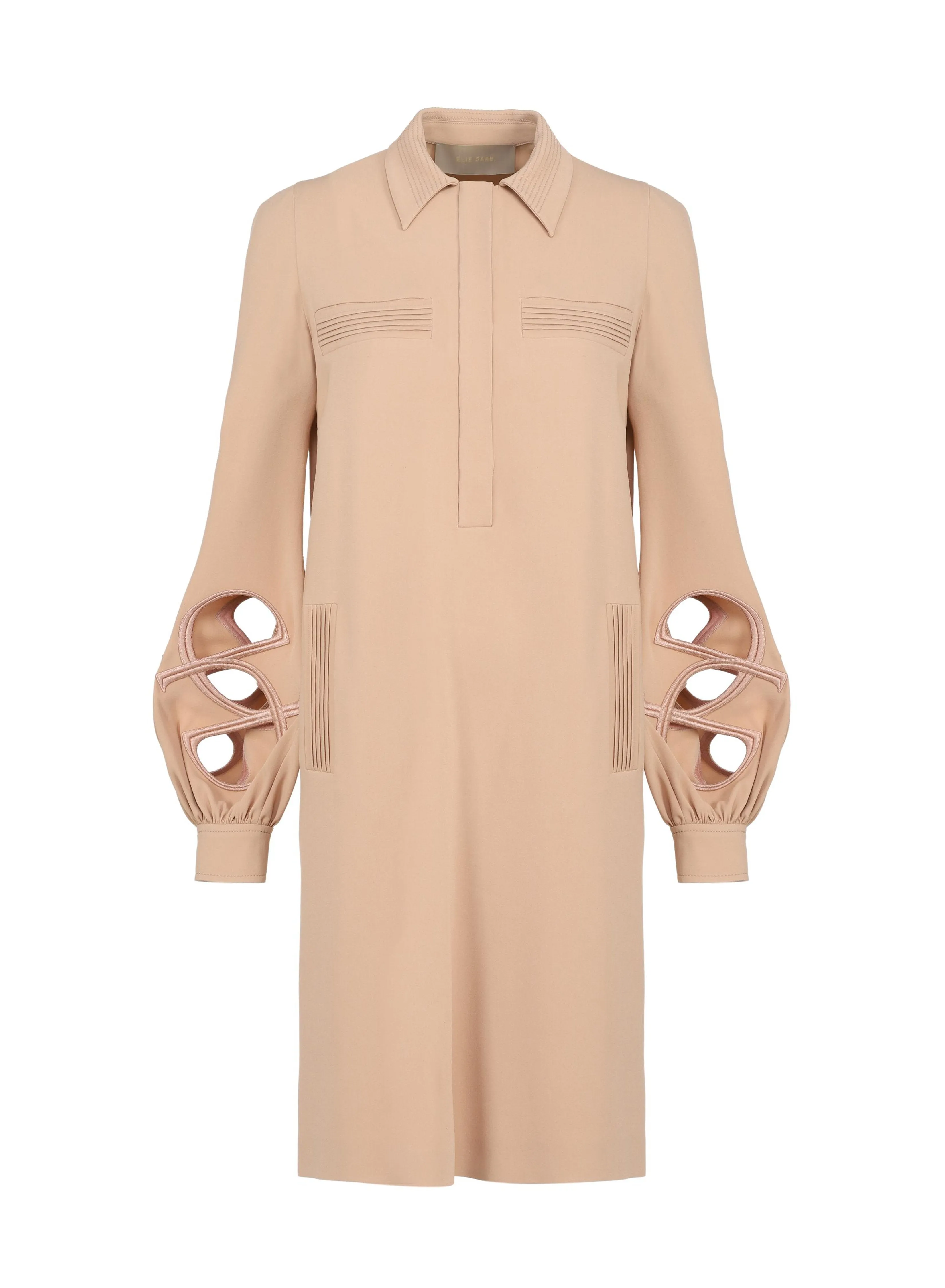 Cut-Out Shirt Dress