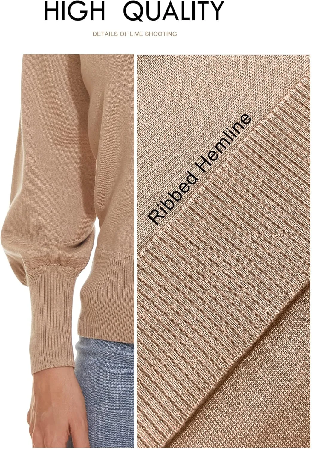 Spicy Sandia Women's Turtleneck Mock Neck Sweater Long Sleeves Casual Dressy Knit Pullover Tops Fall Winter Trendy